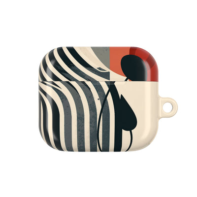 Modernist Poppy · Hard Case for AirPods & AirPods Pro · Beige