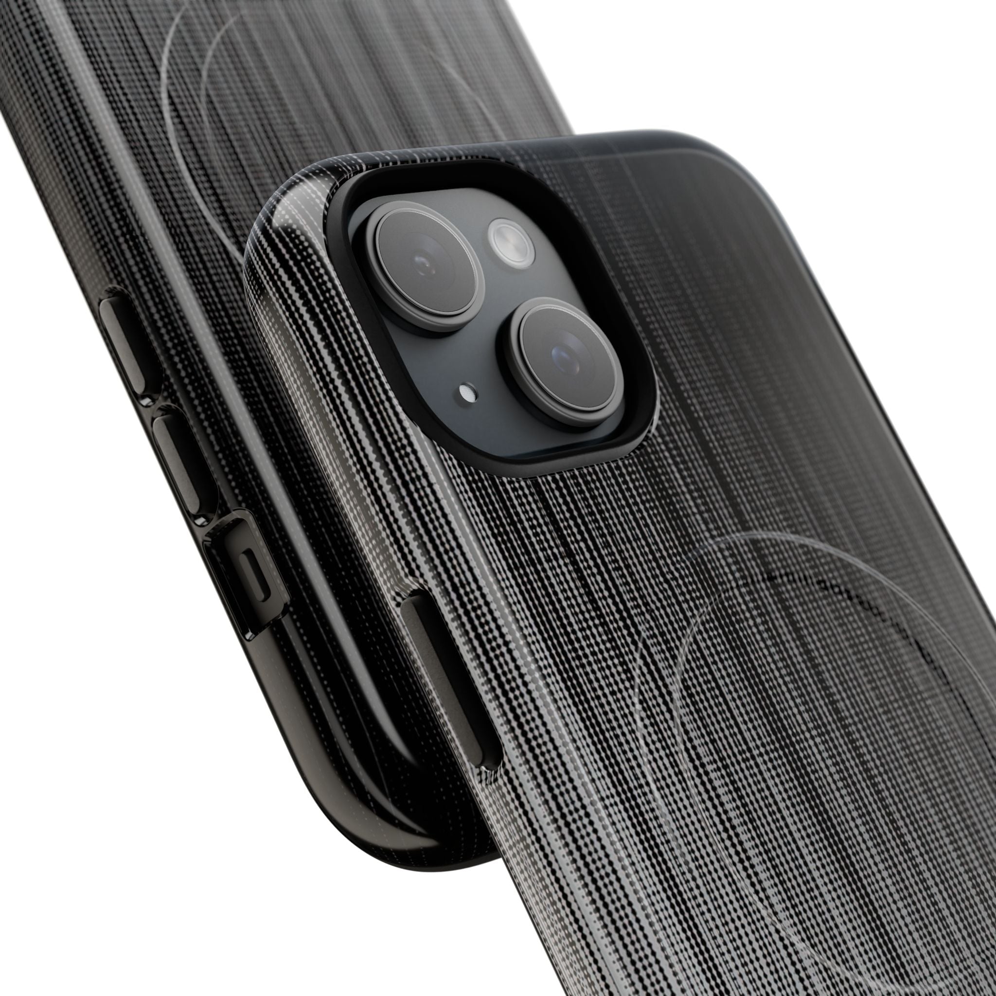 Grey Tough 2.0 Magsafe Phone Case for iPhone - Static Vertical Dither