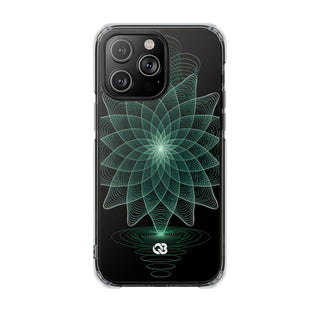 Verdant Harmonic Bloom · Impact Magnetic Phone Case for iPhone ·  Black