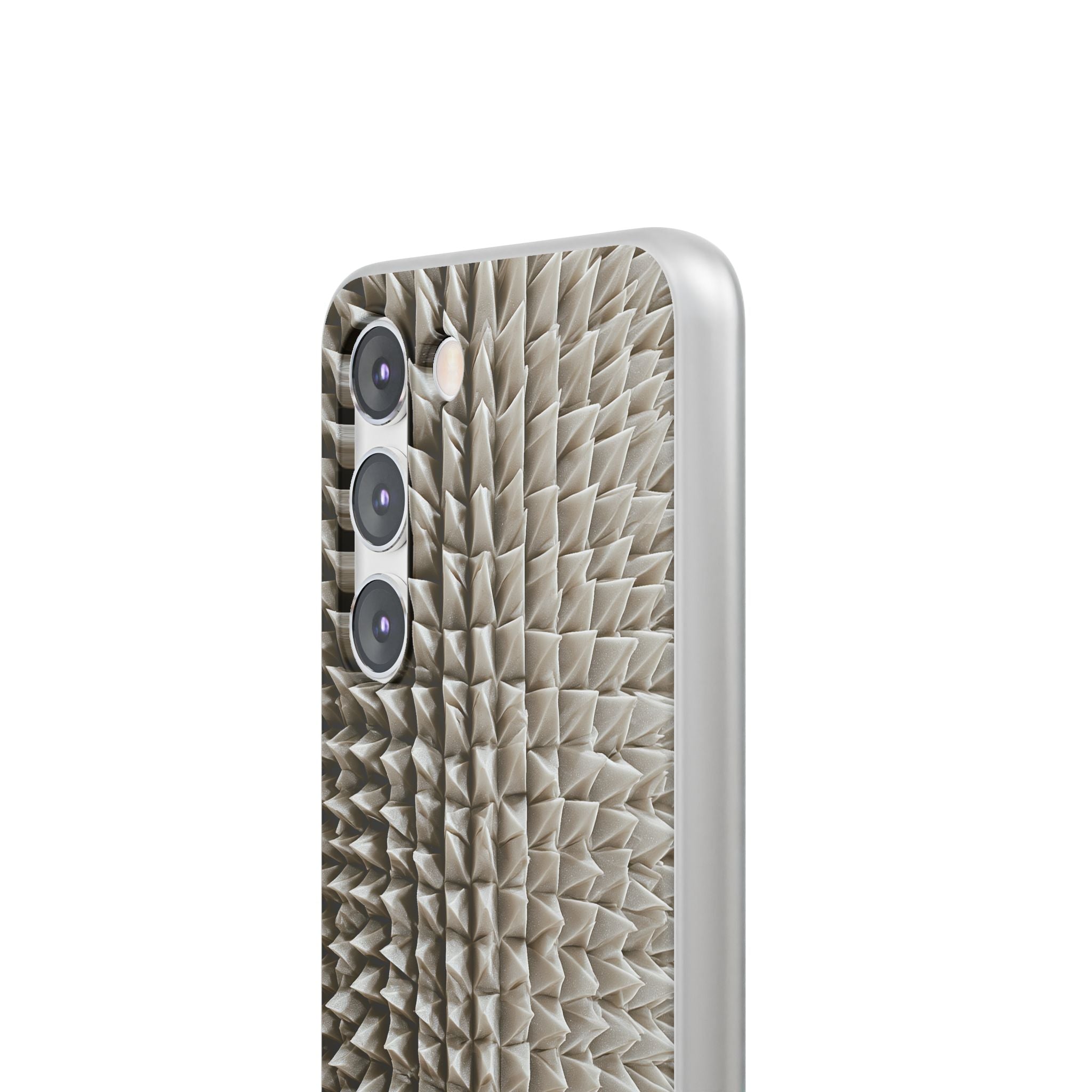 Beige Lite Phone Case for Samsung - Bone Spiked Grid