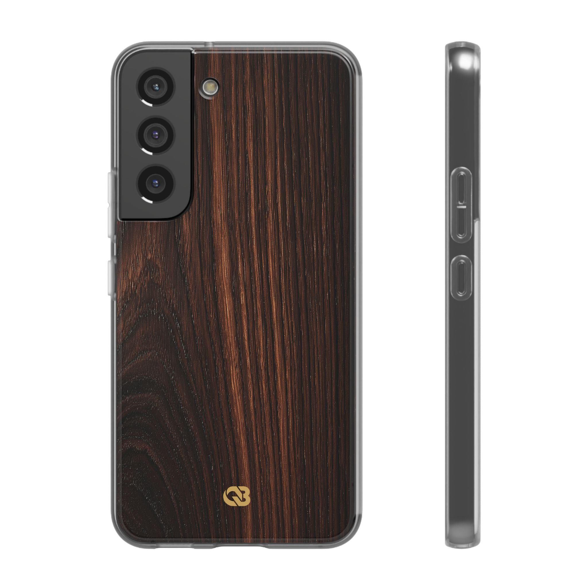 Brown Lite Phone Case for Samsung - Burnished Mahogany Grain