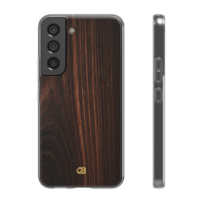 Brown Lite Phone Case for Samsung - Burnished Mahogany Grain