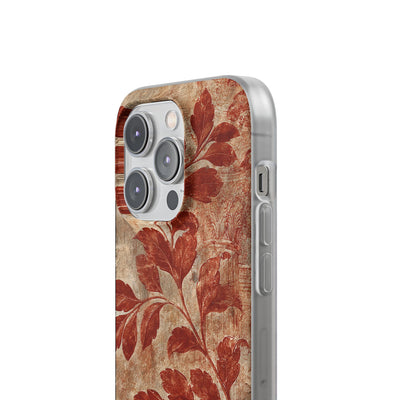 Terracotta Botanical Fresco · Lite Phone Case for iPhone ·  Red