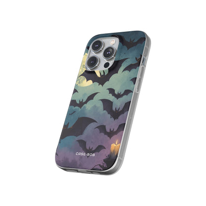 Glowing Bat Swarm iPhone 14 Pro Case - Soft