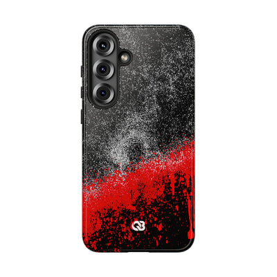 Crimson Noir Drip · Tough Phone Case for Samsung · Black