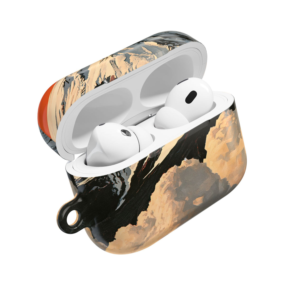 Sacred Peak Fuji · Hard Case for AirPods & AirPods Pro · Orange