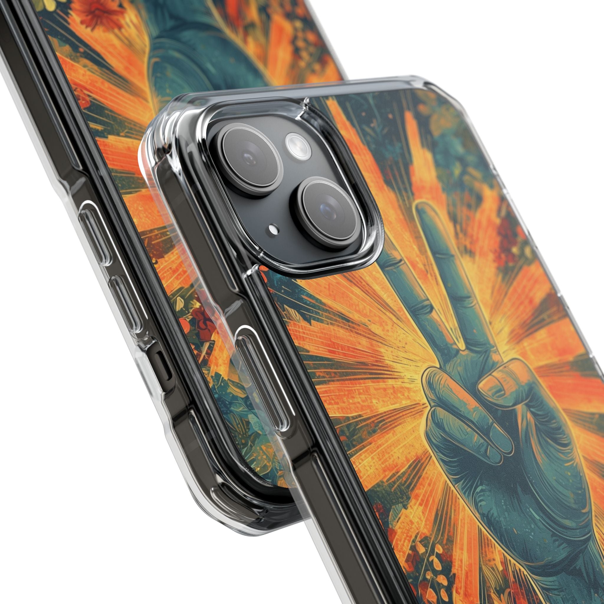 Radiant Peace Bloom · Impact etui na telefon dla iPhone · MagSafe