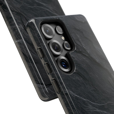 Dark Slate Strata · Tough Phone Case for Samsung · Black