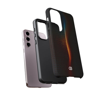 Luminous Refraction Grid · Tough Phone Case for Samsung · Black
