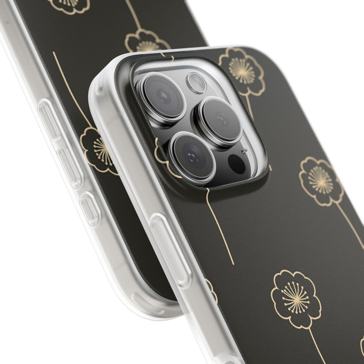 Nocturne Bloom Contours · Lite Phone Case for iPhone ·  Black