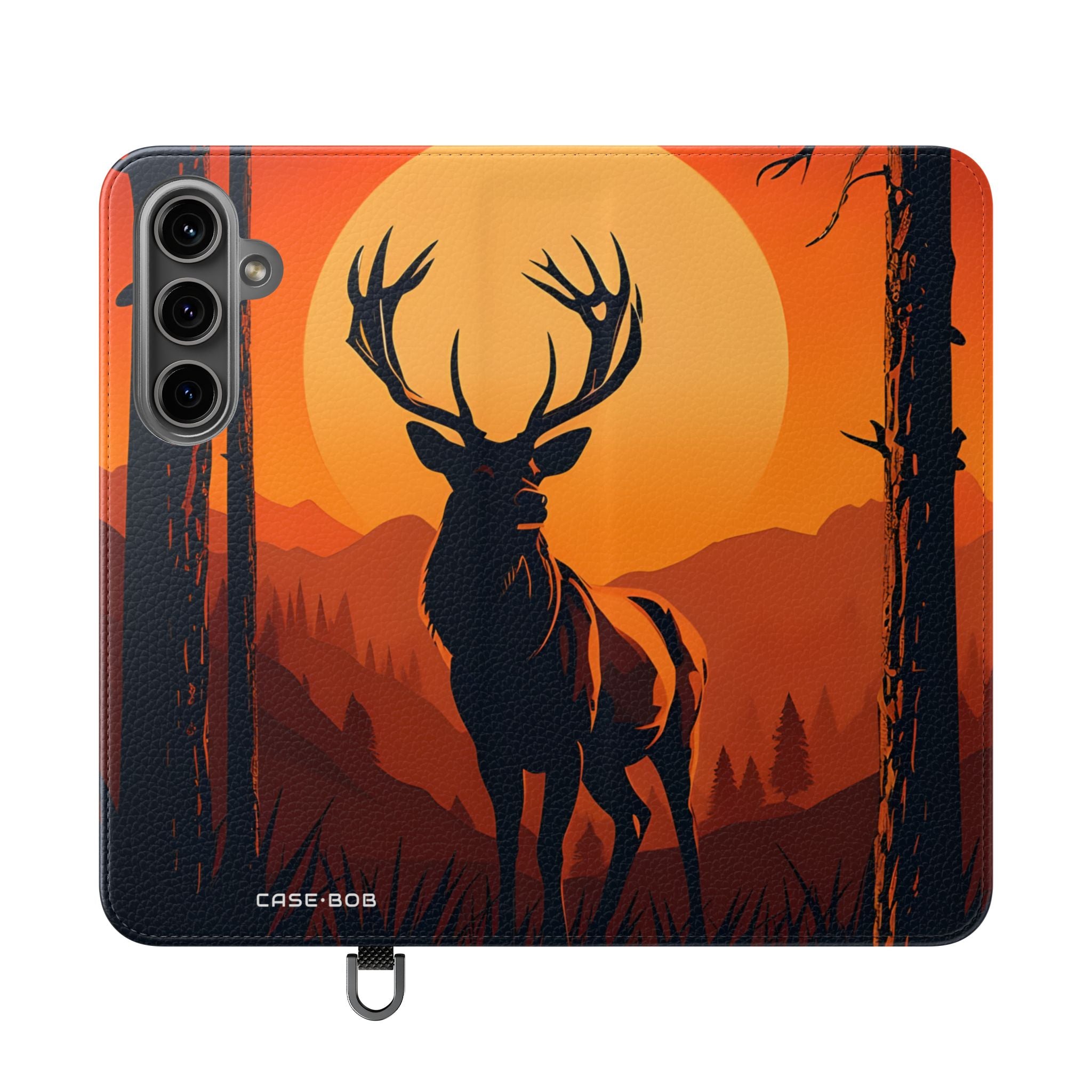 Stag Sunset - Samsung S24 Plus Case - Lompakkokotelo