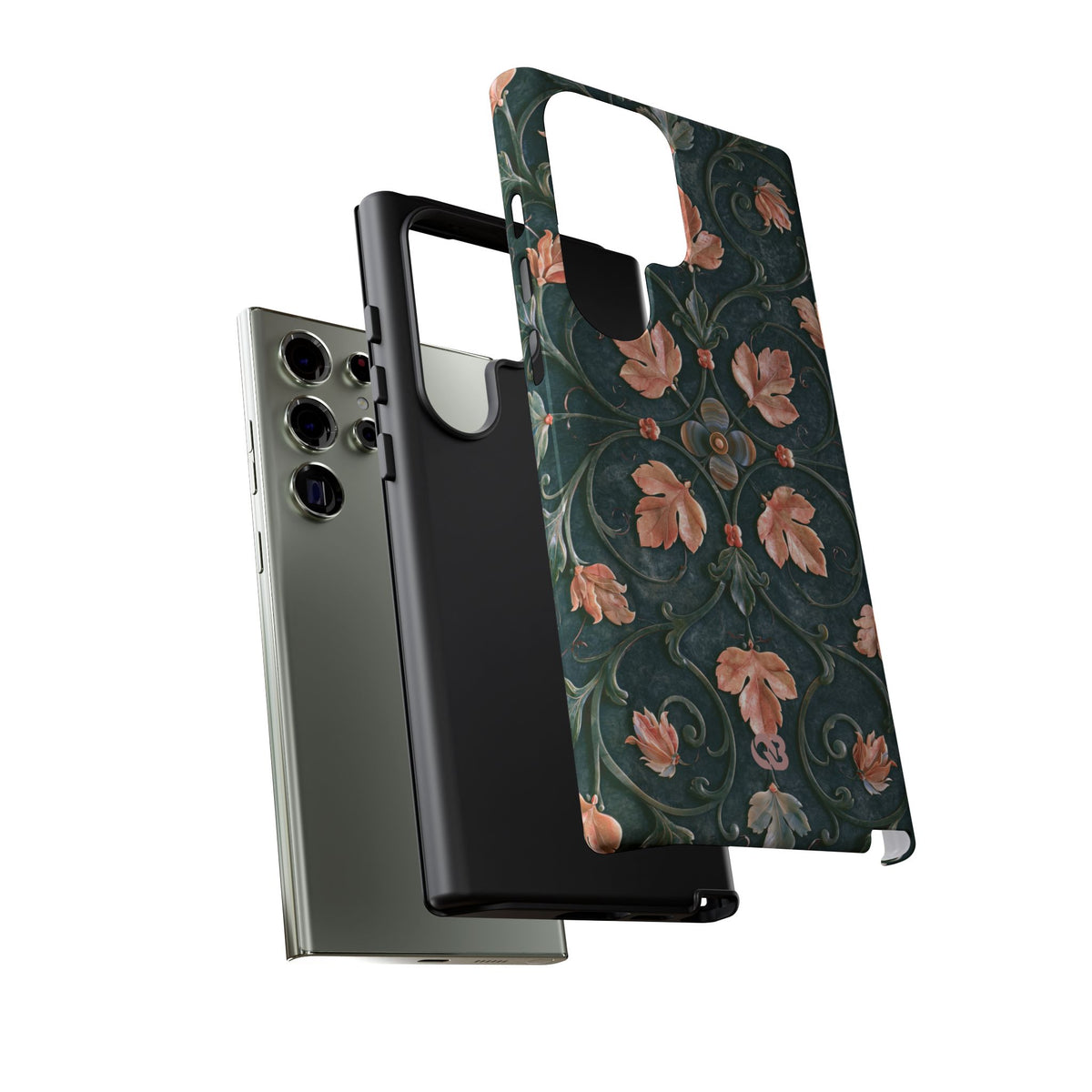 Florentine Rose Arabesque · Tough Phone Case for Samsung · Green