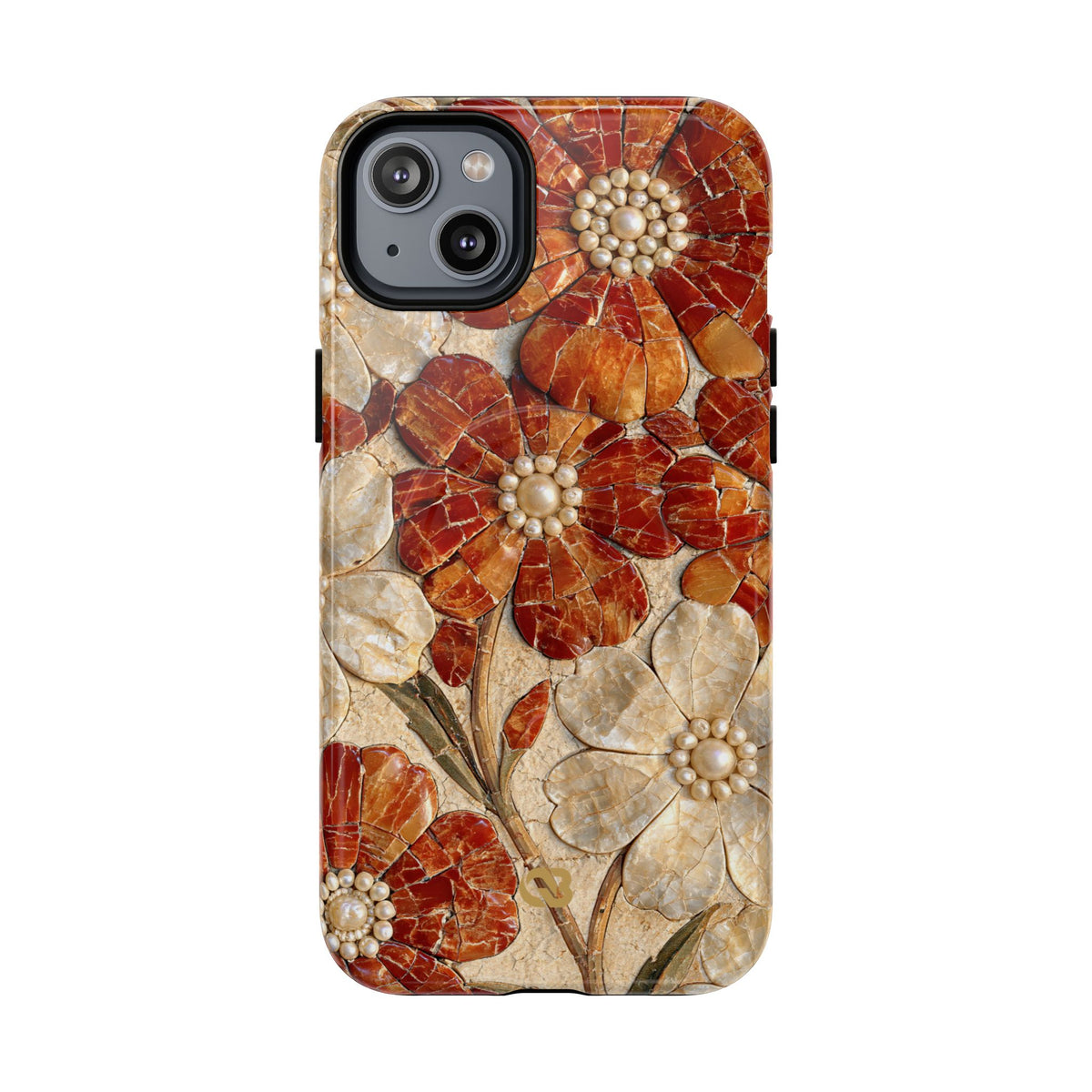 Carnelian Pearl Bloom · Tough 2.0 Magnetic Phone Case for iPhone · Orange