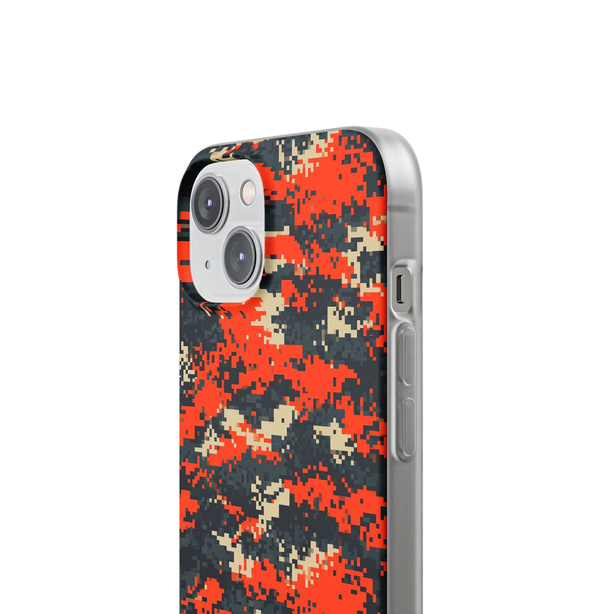 Signal Pixel Camo · Lite Phone Case for iPhone ·  Orange