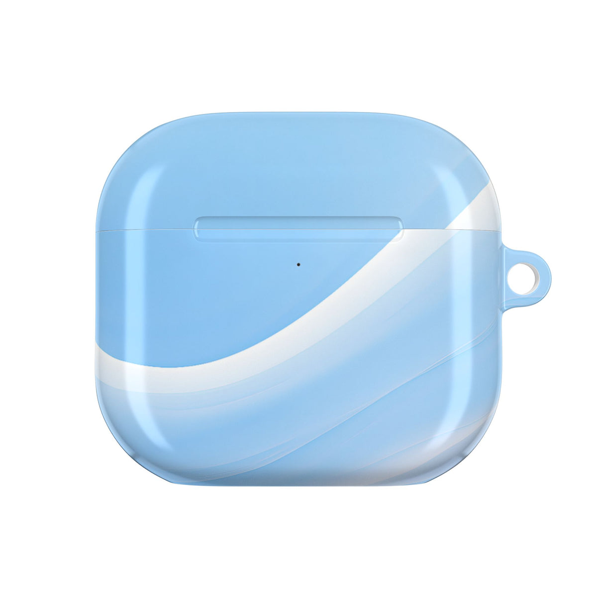 Glacial Contour Flow · Hard Case for AirPods & AirPods Pro · Blue