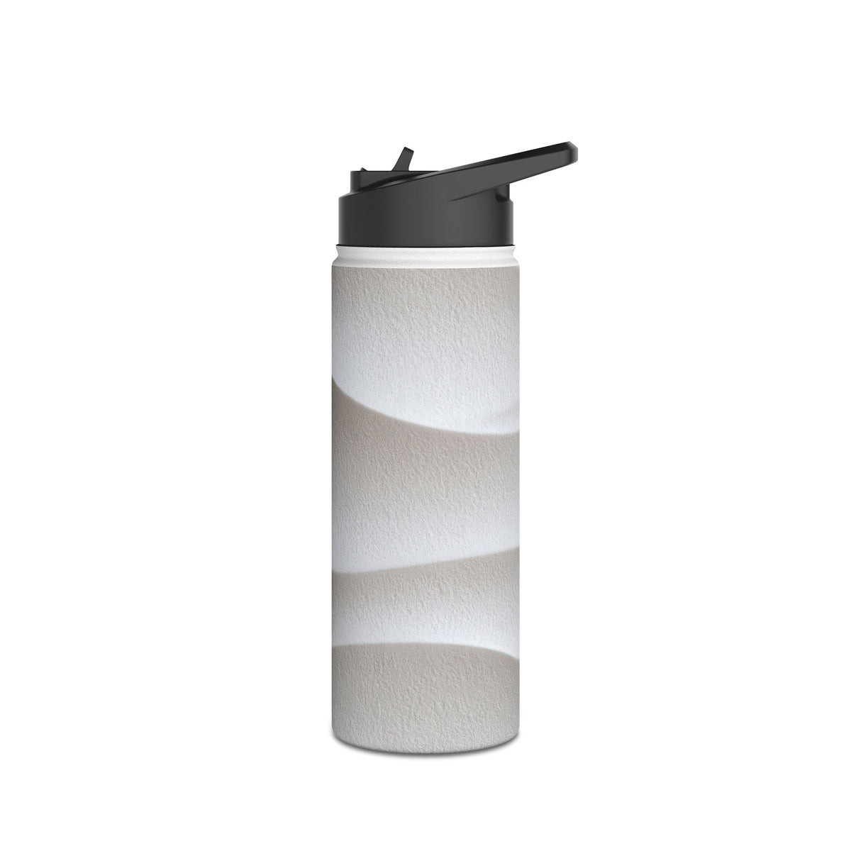 Sculpted Dune Relief · Insulated Water Bottle · White