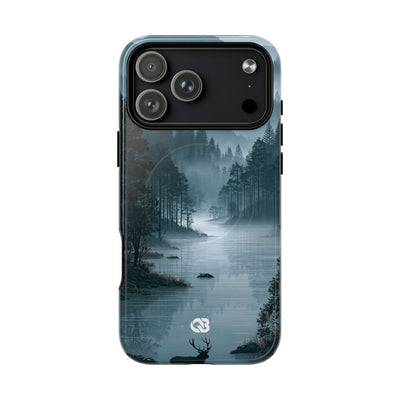 Silent Nordic Fjord · Tough 2.0 Magnetic Phone Case for iPhone · Blue