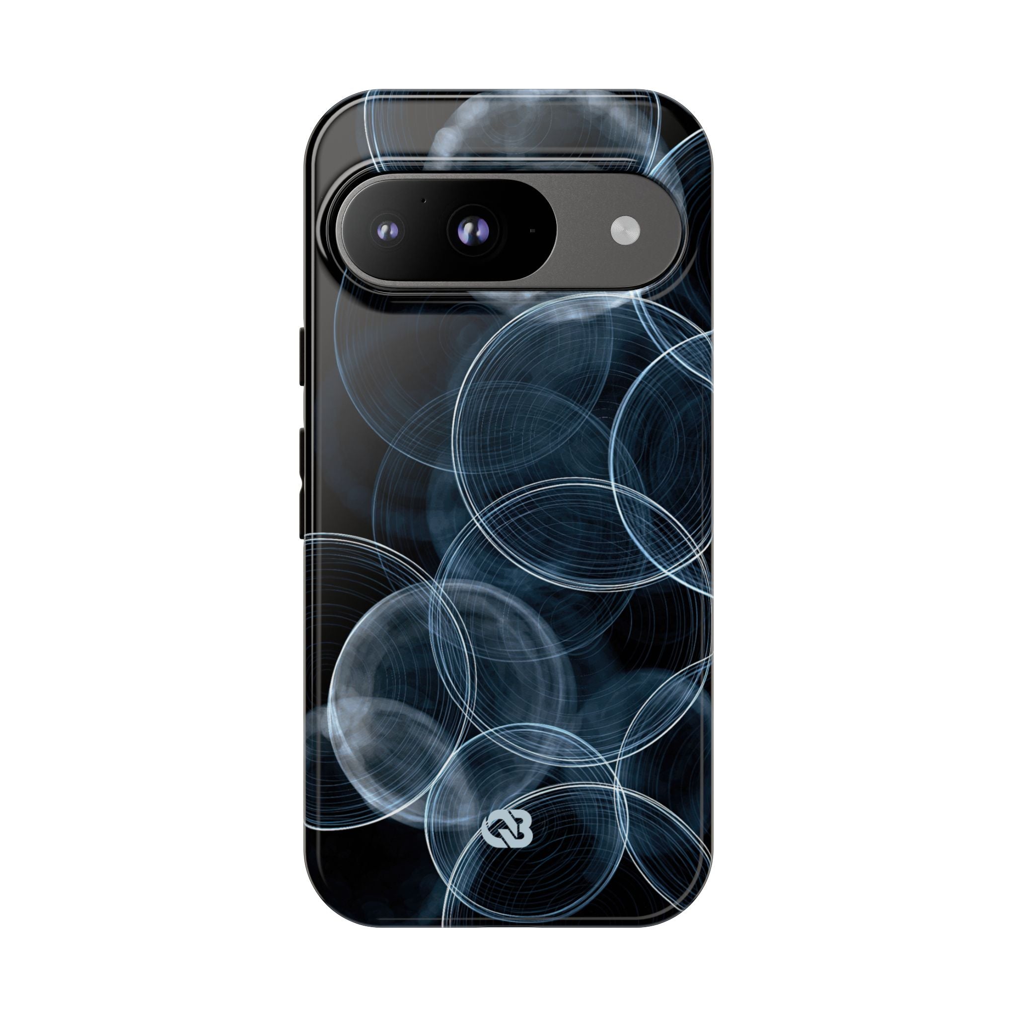 Blue Tough Phone Case for Google Pixel - Cyan Pulse Ripple