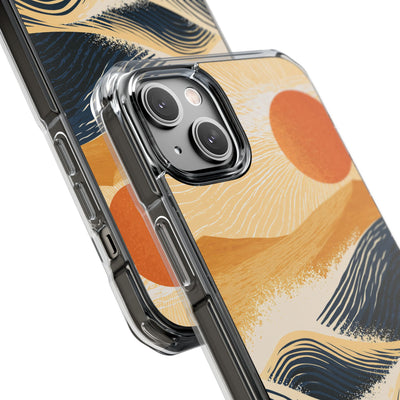Blue Impact MagSafe Phone Case for iPhone - Kyoto Cresting Tide