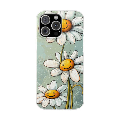 Sunny Daisy Smiles iPhone 16 Pro Max Case - Soft