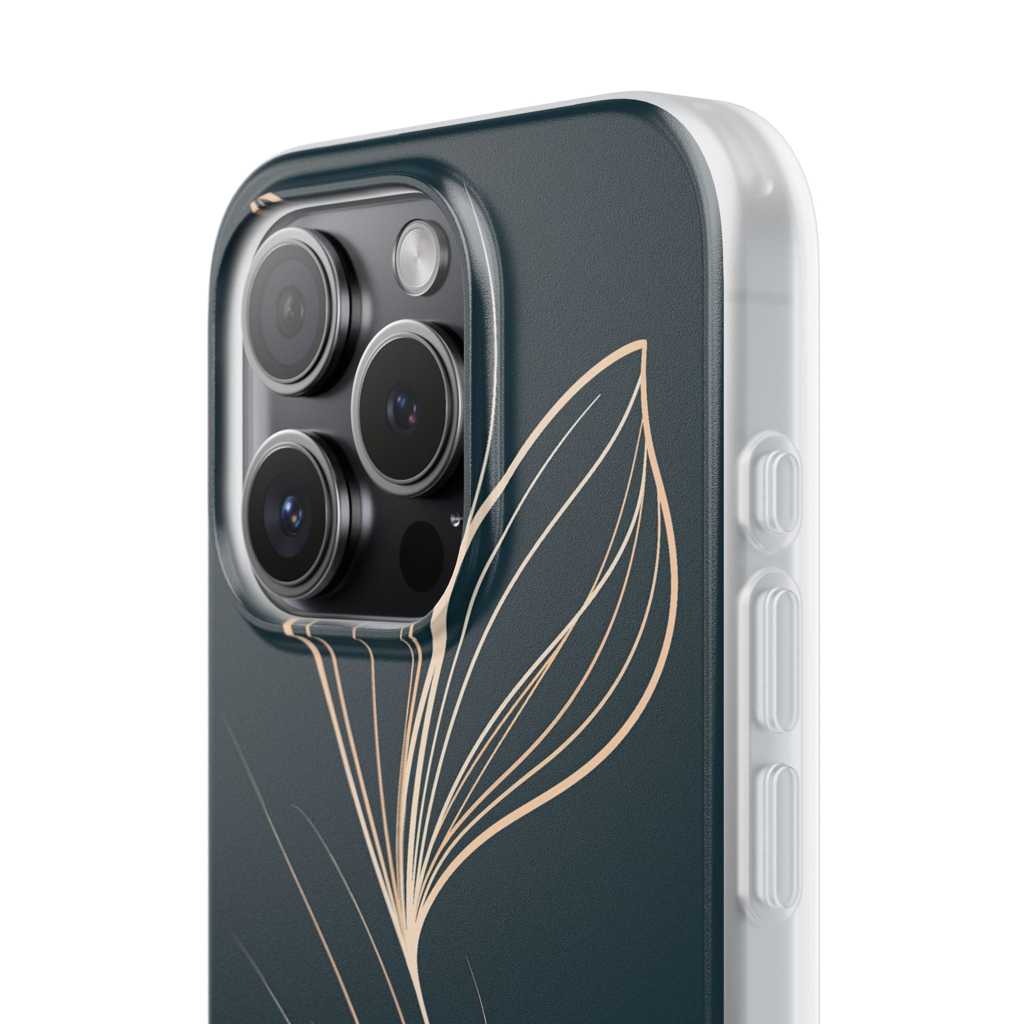 Teal Lite Phone Case for iPhone - Sandstone Silk Flora
