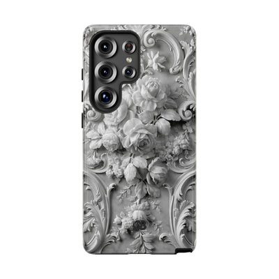 Rococo Marble Rose · Tough Phone Case for Samsung · White