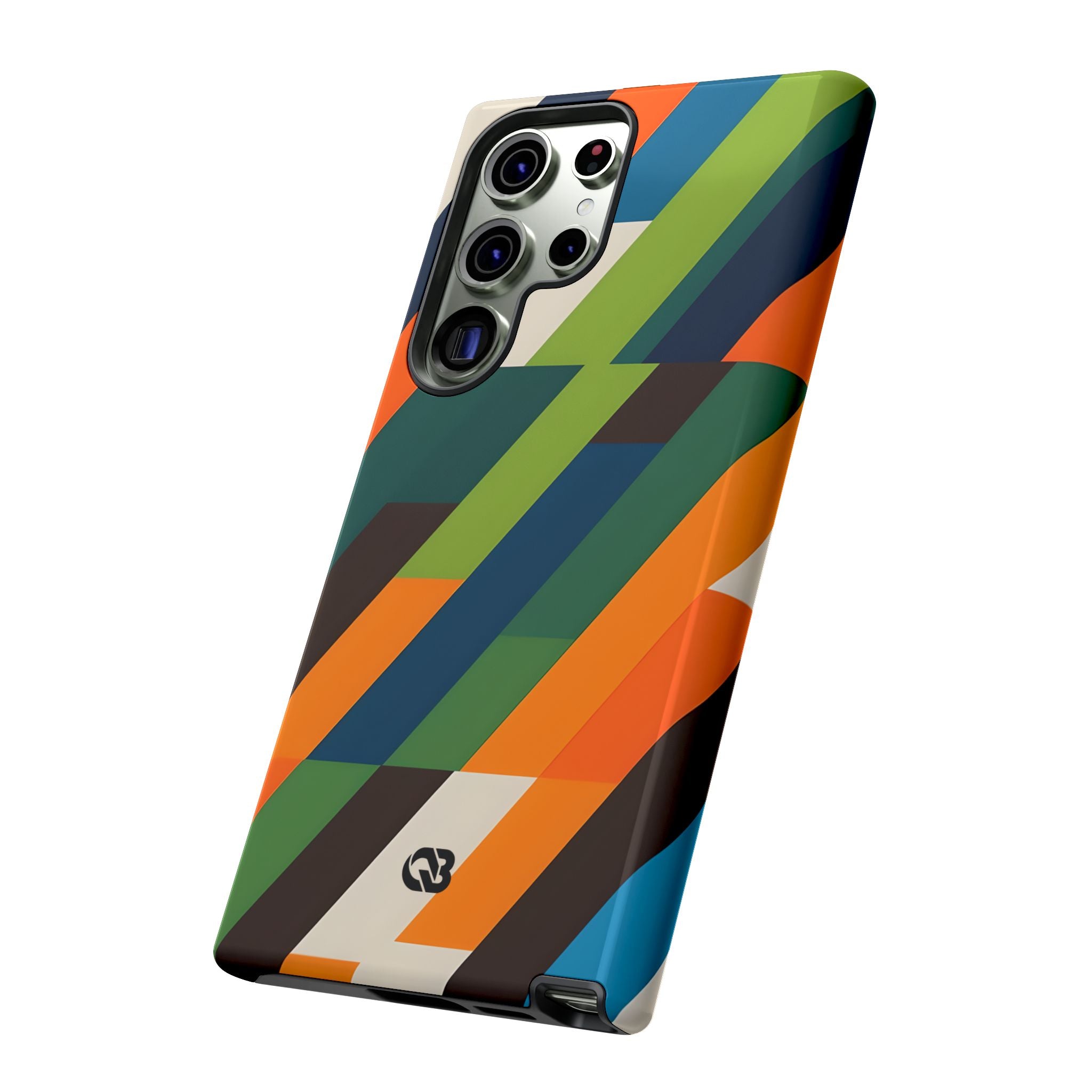 Angled Retro Mosaic · Tough Handyhülle für Samsung