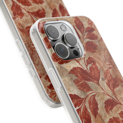 Terracotta Botanical Fresco · Lite Phone Case for iPhone ·  Red