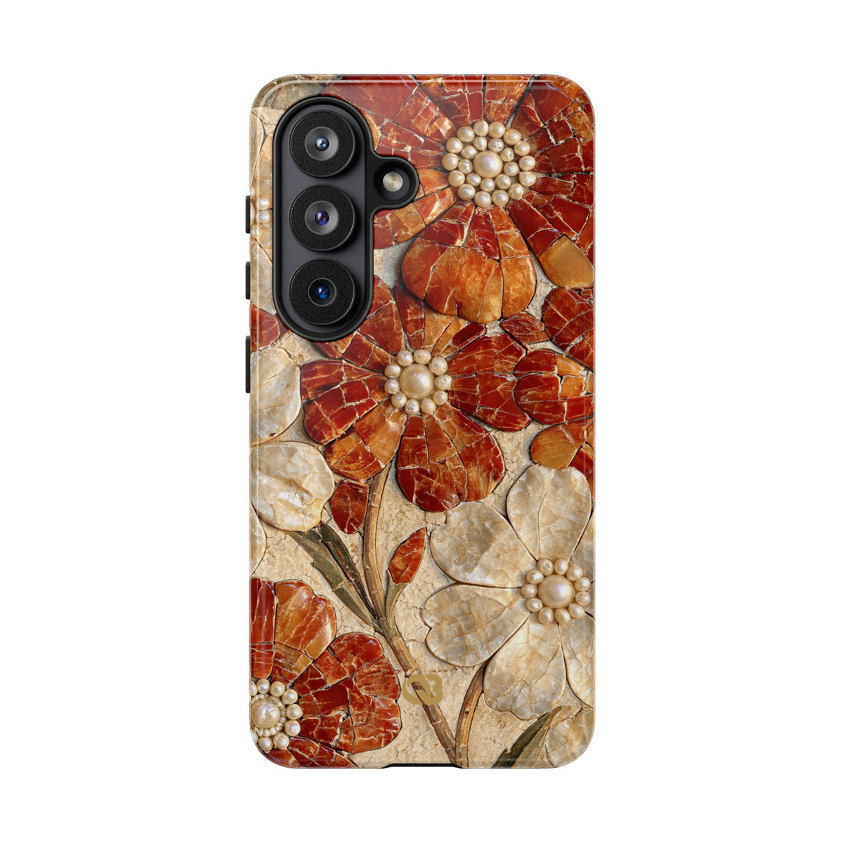 Carnelian Pearl Bloom · Tough Phone Case for Samsung · Orange