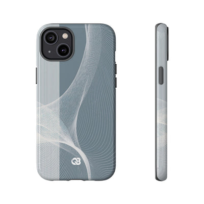 Slate Contour Drift · Tough Phone Case for iPhone · Grey