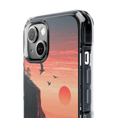 Orange Impact MagSafe Phone Case for iPhone - Crimson Ridge Flight