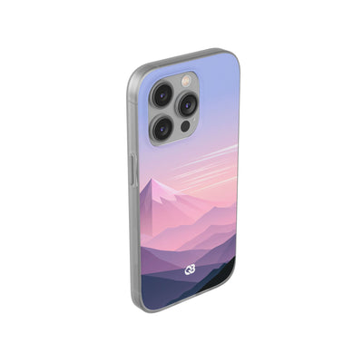 Purple Lite Phone Case for iPhone - Lavender Alpine Dawn