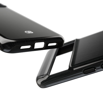 Black Tough Phone Case for Google Pixel - Brushed Obsidian Slate