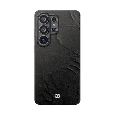 Obsidian Stucco Relief · Lite Phone Case for Samsung · Black