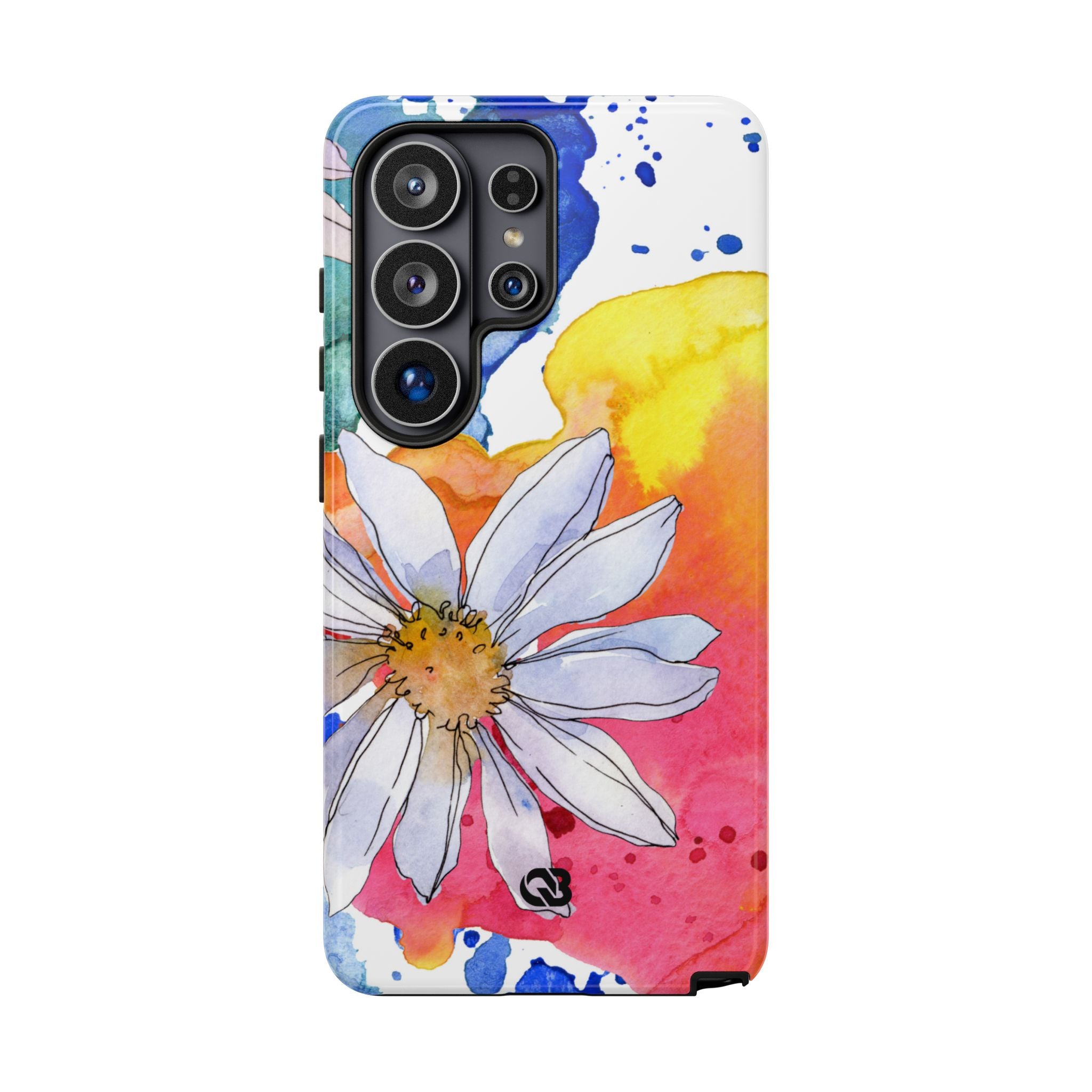 Vivid Bloom Splatter · Tough Handyhülle für Samsung