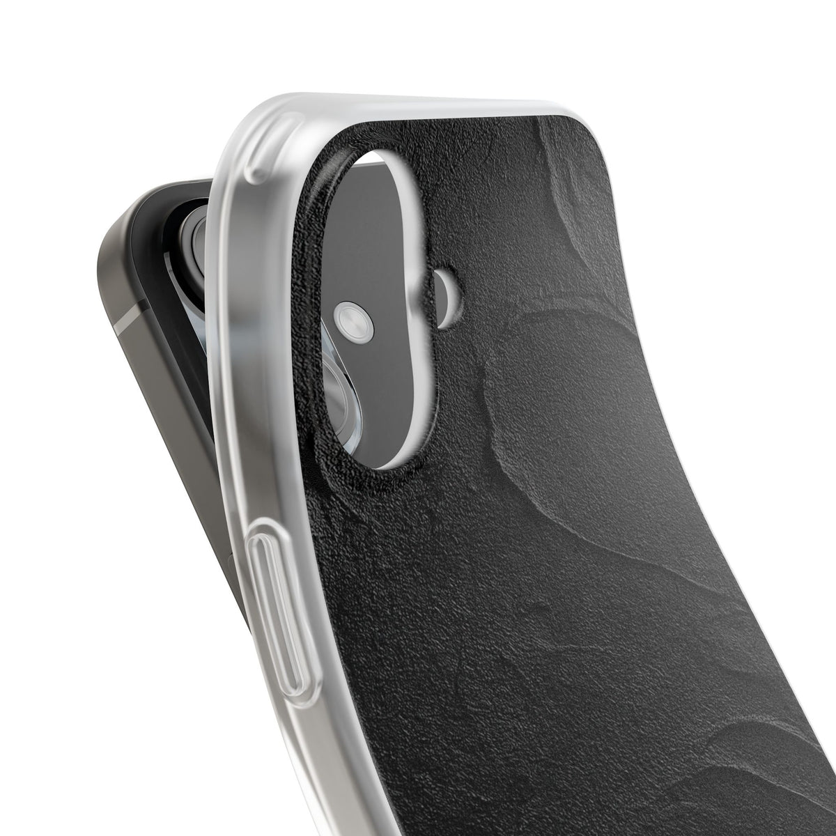 Obsidian Stucco Relief · Lite Phone Case for iPhone ·  Black