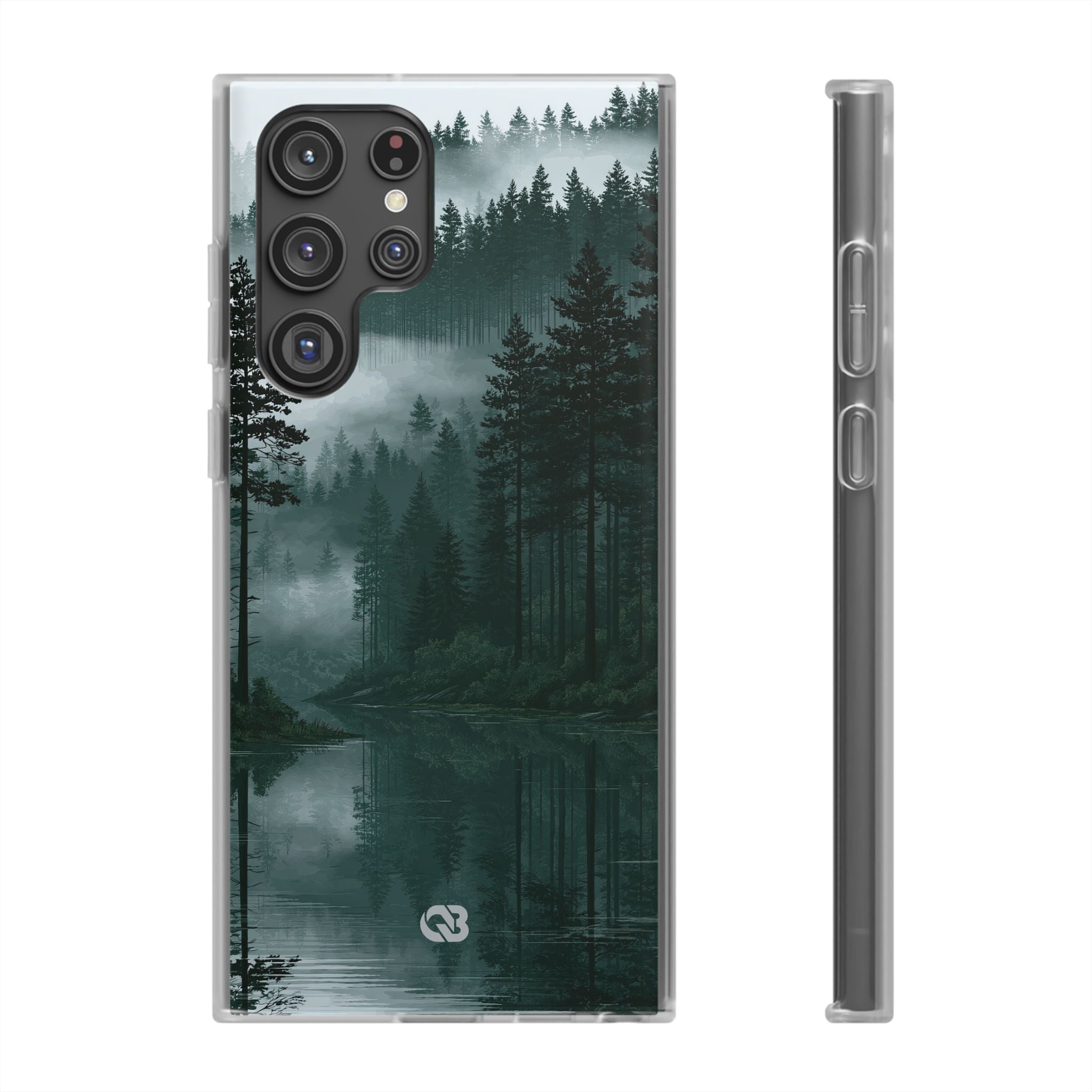 Green Lite Phone Case for Samsung - Misty Evergreen Mirror