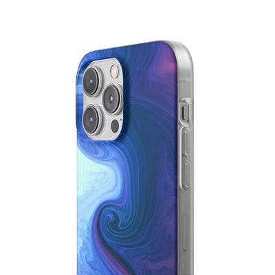 Azure Fluid Swirl · Lite Phone Case for iPhone ·  Blue