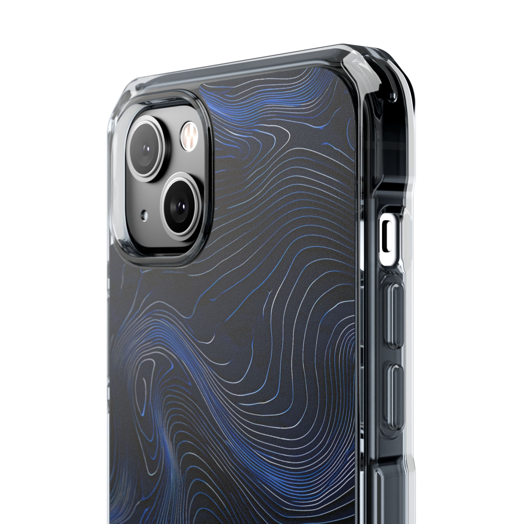 Blue Impact MagSafe Phone Case for iPhone - Cobalt Contour Ridge