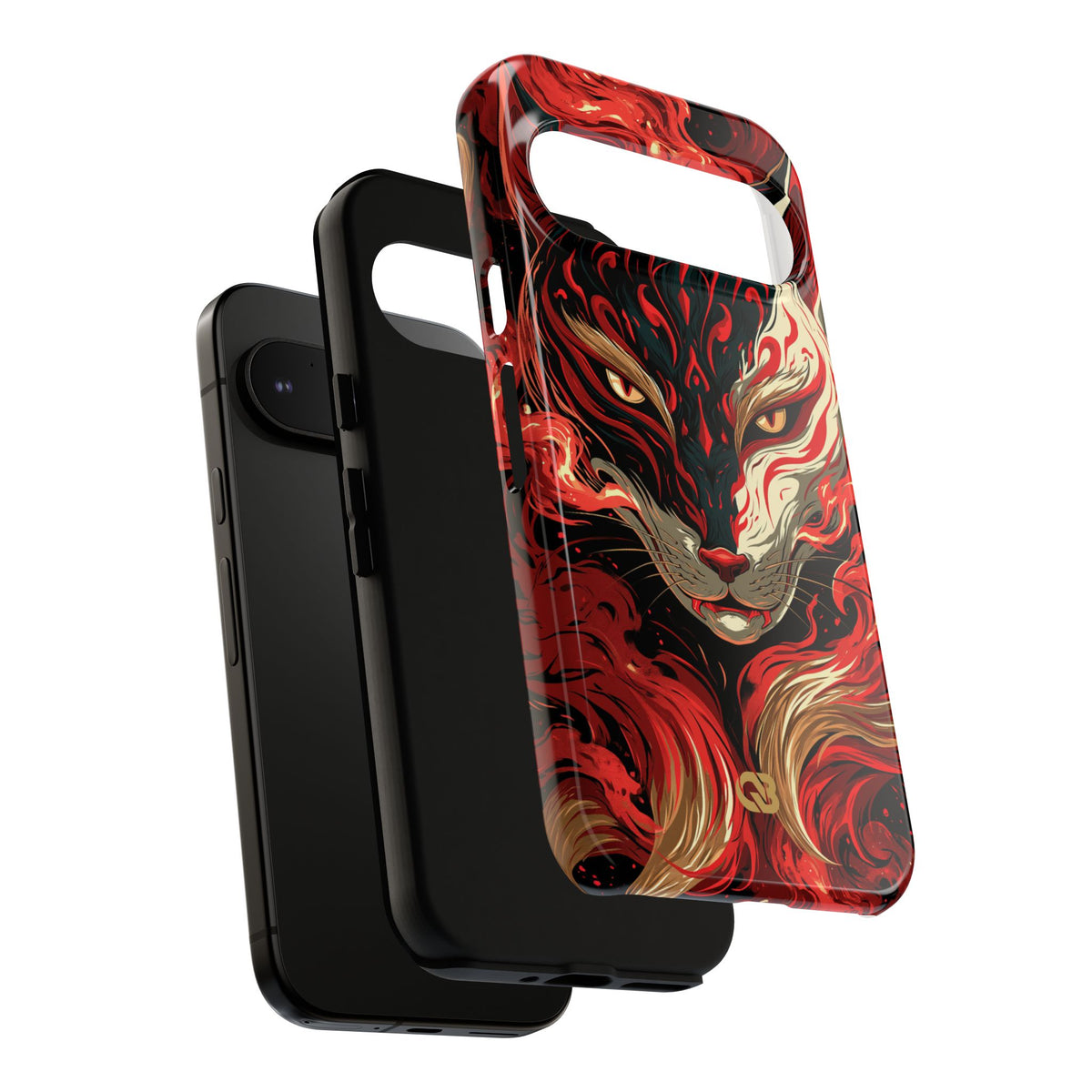 Crimson Kitsune Spirit · Tough Phone Case for Pixel ·  Red