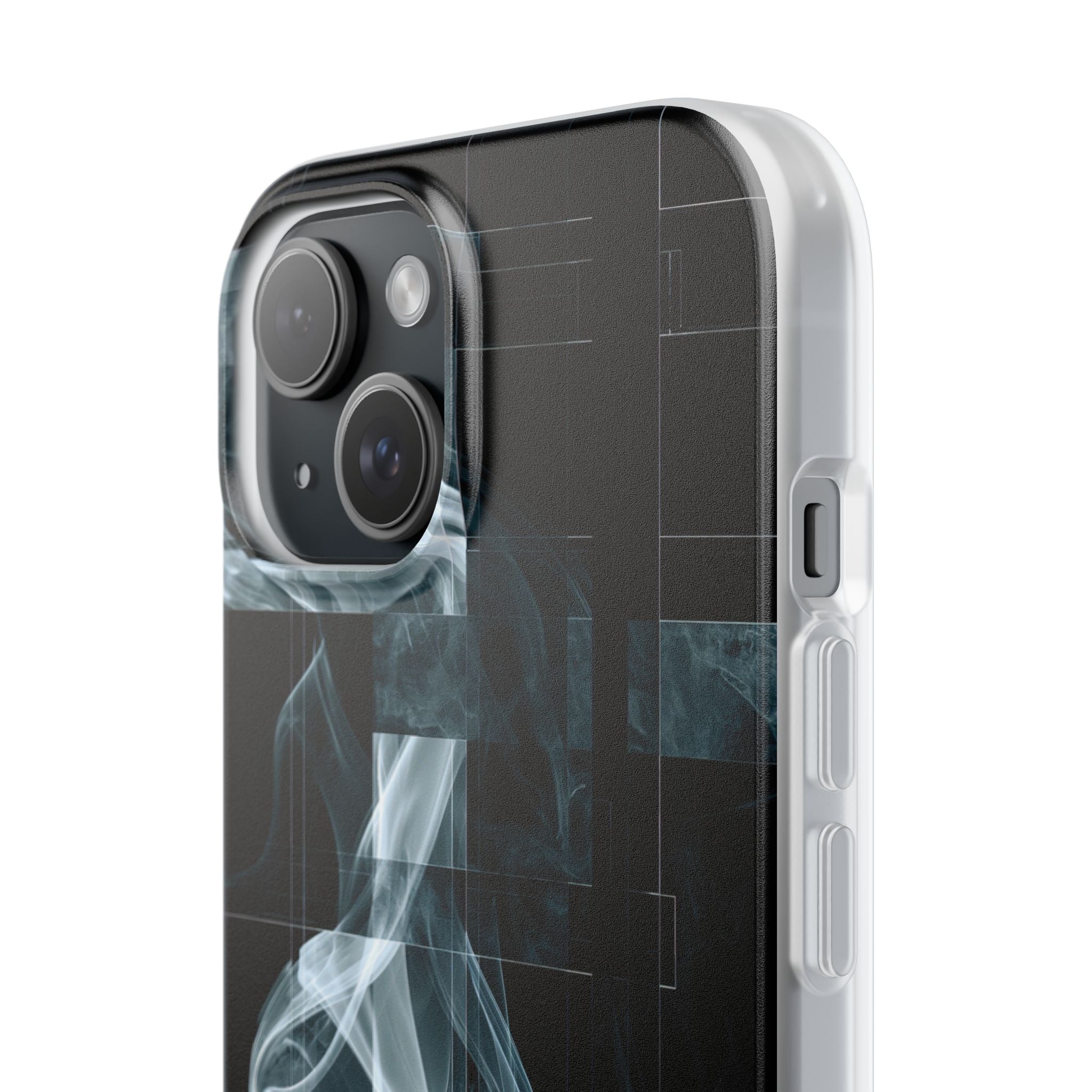 Black Lite Phone Case for iPhone - Arctic Vapor Grid