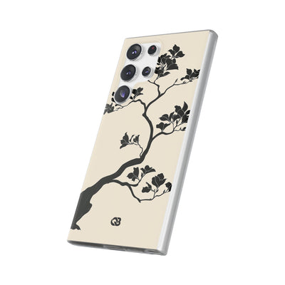 Beige Lite Phone Case for Samsung - Obsidian Bonsai Silhouette