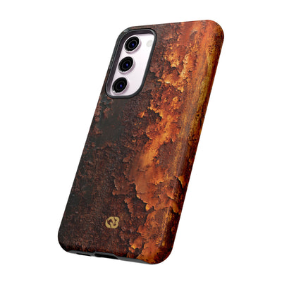 Orange Tough Phone Case for Samsung - Oxidized Iron Crust