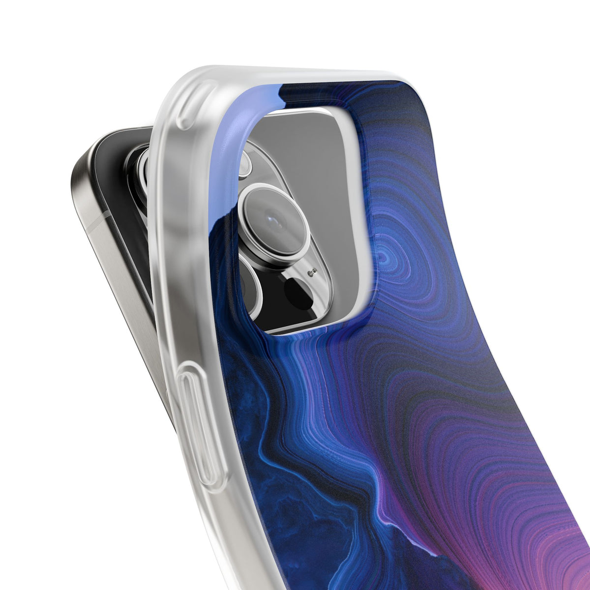 Radiant Strata · Lite Phone Case for iPhone ·  Blue