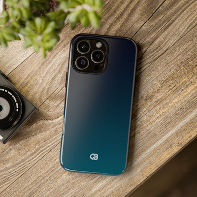 Teal Tough Phone Case for iPhone - Abyss Teal Haze