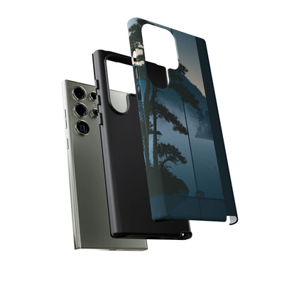 Blue Tough Phone Case for Samsung - Kyoto Mist Pine