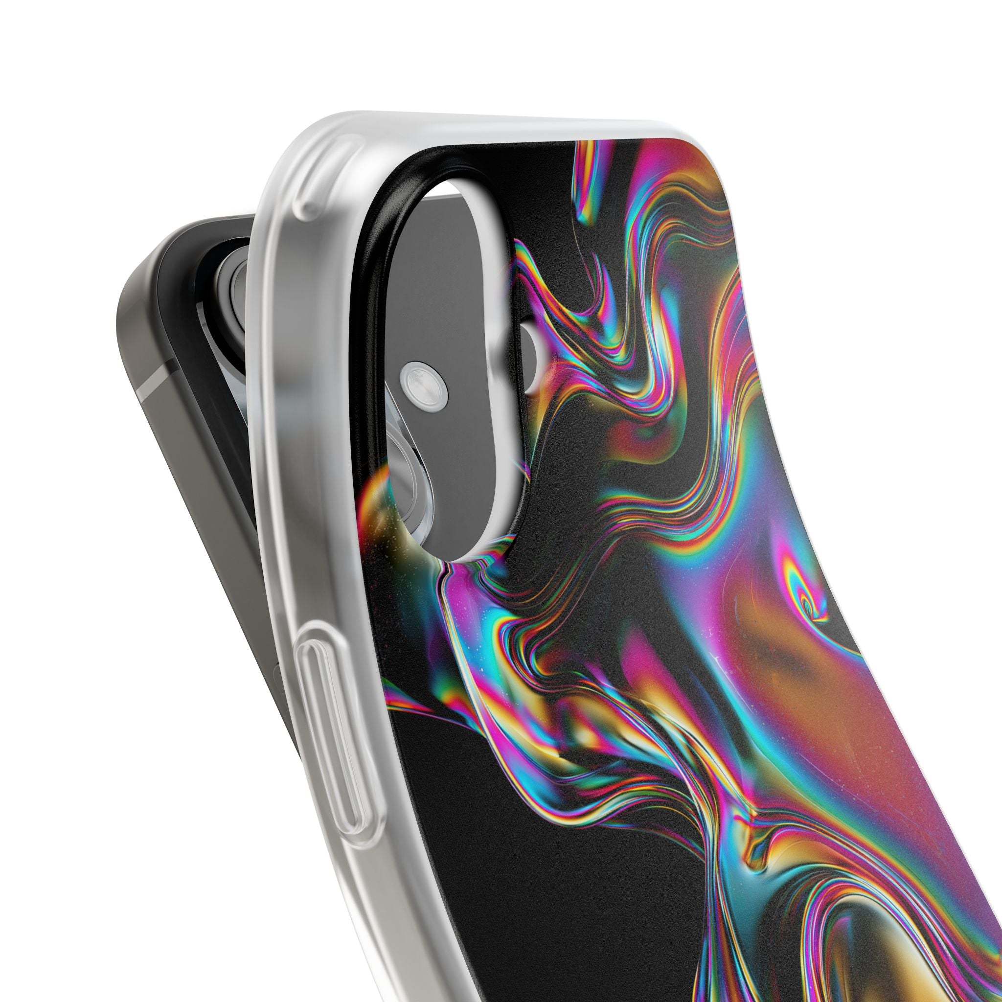 Purple Lite Phone Case for iPhone - Liquid Neon Chrome