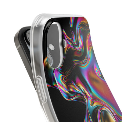 Purple Lite Phone Case for iPhone - Liquid Neon Chrome