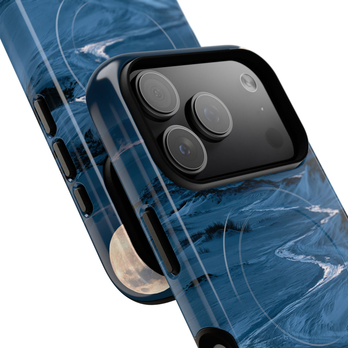 Arctic Moon Drift · Tough 2.0 Magnetic Phone Case for iPhone · Blue