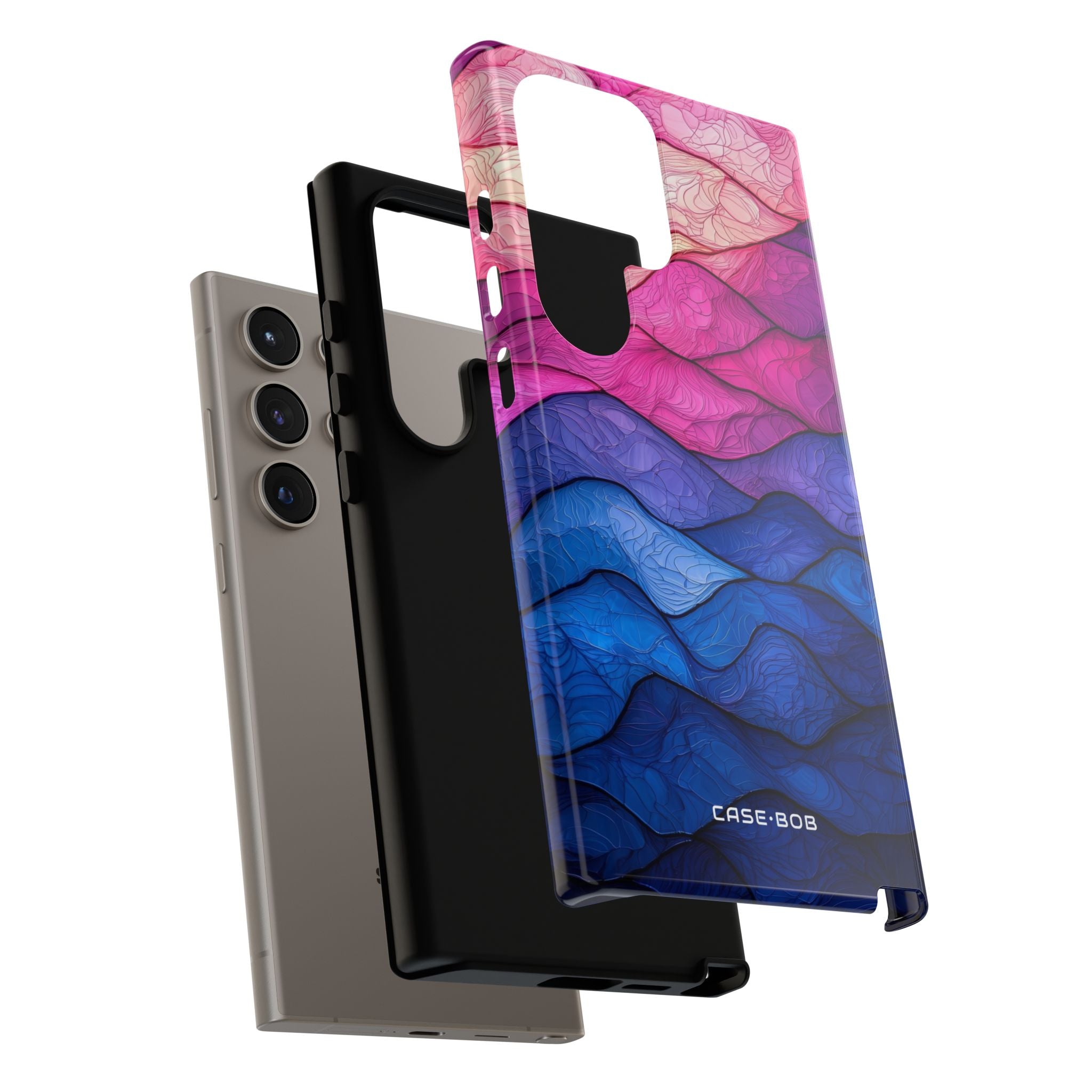 Wavy Vein Gradient Samsung S24 Ultra Case - Tough